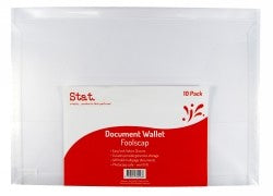 Document Wallet Stat Clear PK10