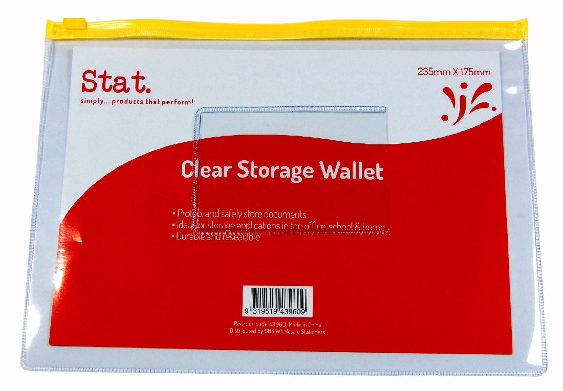 Clear Storage Wallet 235X175MM