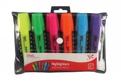 Highlighters Assorted Colours Wallet 6