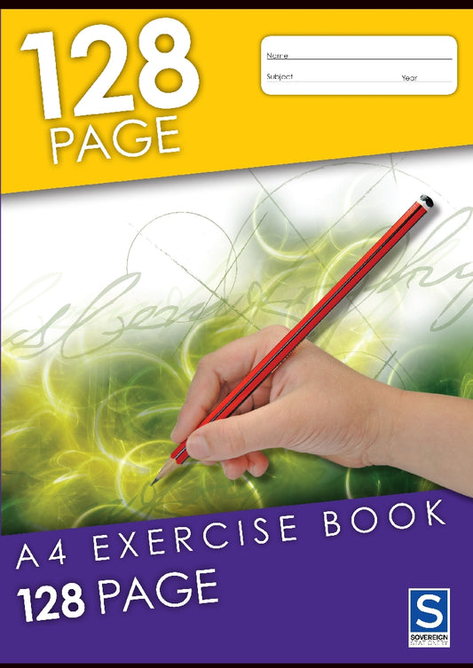 Exercise Book - Sovereign - A4 - 128 Page