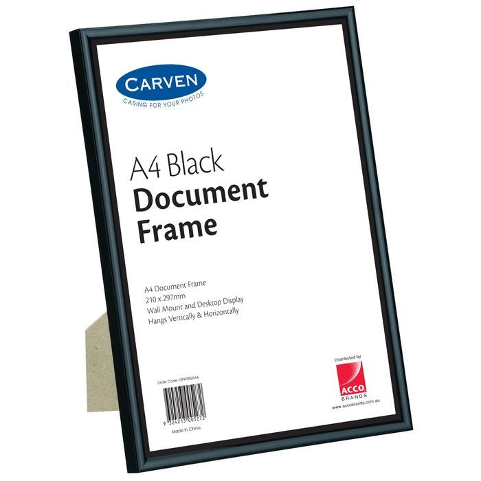 Document Frame A4 Black