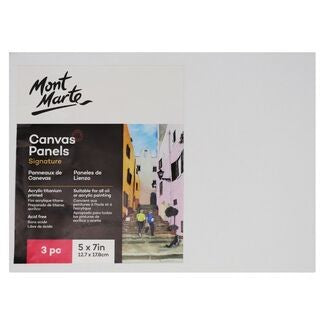MM Canvas Panels Pack 3 12.7x17.8cm