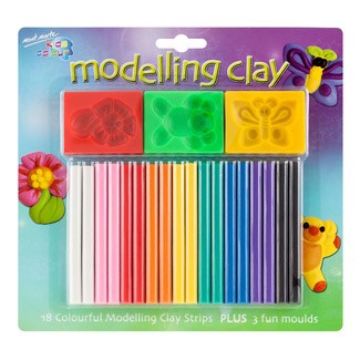 MM Kids Modelling Clay Set w/Moulds 21pc