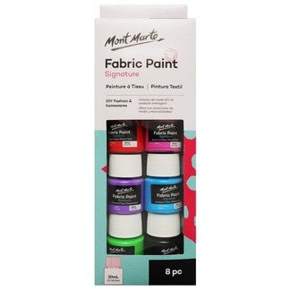 MM Fabric Paint Set 8pc x 20ml
