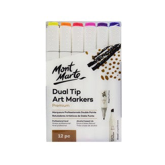 MM Dual Tip Alcohol Art Markers 12pc