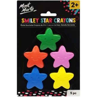 MM Smiley Star Crayons 5pc