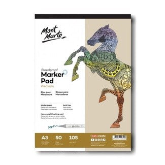 MM Bleedproof Marker Pad 105gsm A3 50 Sheets