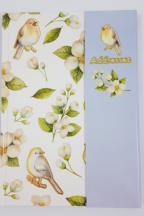 Address Book Flip Cover - Spring Birds A5